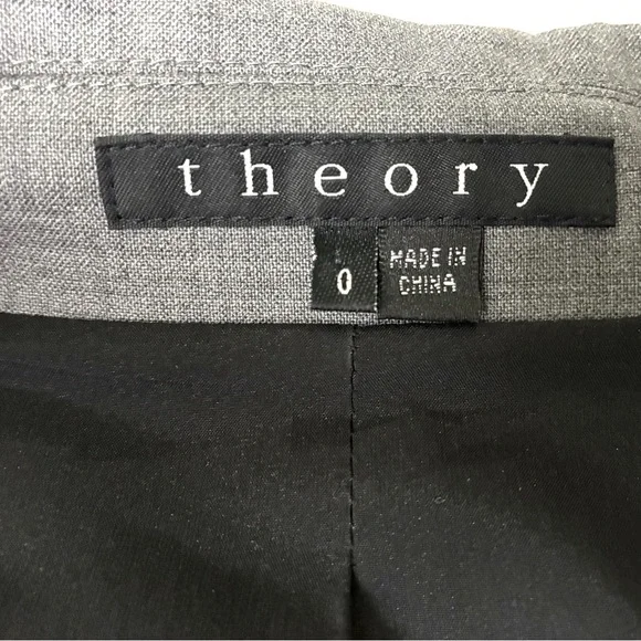 Theory Nichelle Broadway Wool Blend Blazer Jacket Coat Size 0 - Picture 10 of 15